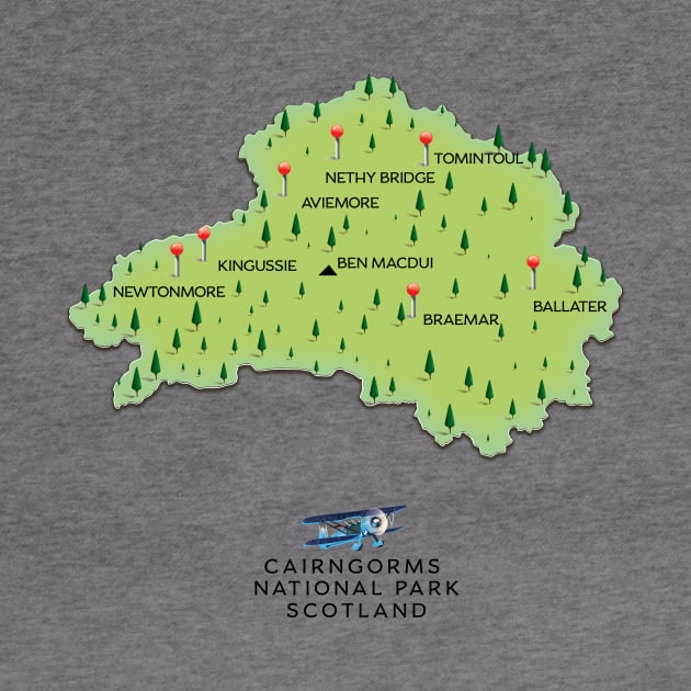 Cairngorms National Park Map by nickemporium1